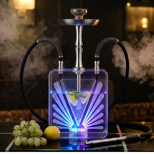 Chicha arabe illuminée la plus vendue, ensemble complet, chicha en acrylique, style luxueux - Product Image 1