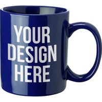 Tasses à café colorées promotionnelles 11 oz, tasses en céramique personnalisées avec logo, cadeaux publicitaires d'entreprise, événementiel, impression en gros