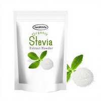 Édulcorant de marque privée Healthife OEM, extrait de feuilles vertes de stévia de haute qualité, poudre de stévia