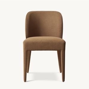 Silla lateral de comedor de tela Blair totalmente tapizada a mano con elegancia a medida de diseño belga OEM Sassanid - Product Image 2