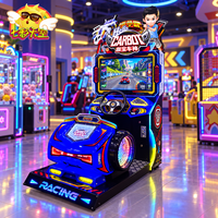 Simulateur de moto d'arcade pour centre de divertissement familial et salle d'arcade intérieure avec simulation de conduite pour enfants et cabinet en métal et plastique