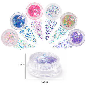 Nuevo Paquete Mixto de <span class=keywords><strong>Lentejuelas</strong></span> Aurora para Decoración de Uñas, Fragmentos de Papel, Color Caramelo Iridiscente Transparente, Efecto Hielo Roto - Product Image 5