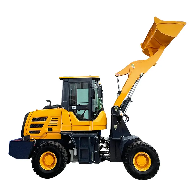 FW915a Hot sale 1.5T compact front-end single bucket backhoe hydraulic diesel small wheel loader with good heat dissipation