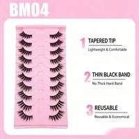 Faux cils ultra-fins, réalistes, application facile, économiques, réutilisables, pour maquillage professionnel en studio, vente en gros