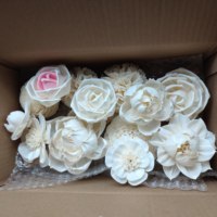 6cm 8cm Diffuseur De Parfum Fleurs À La Main Carnation Sola Bois Fleurs