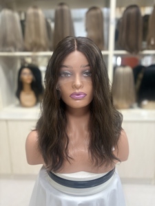 Perruque en cheveux humains vierges à 100 %, dentelle suisse HD, respirante <span class=keywords><strong>et</strong></span> transparente, taille de bonnet petite, moyenne, grande - Product Image 6