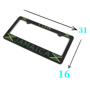 Marco para Matrícula de Coche con Logotipo Personalizado, Cromado, Diseño Colgante, Material Plástico con Certificación ISO9001, Modelo para EE. UU. - Product Image 1