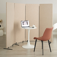 Fabricant, vente en gros, panneau de séparation de sol mobile personnalisé en fibre de polyester 100%, cloison acoustique pour bureau