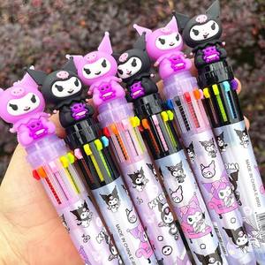 Bolígrafo de Gel de Plástico Multicolor de 10 Colores con Diseño de Astronauta de Sanrio, Tinta Dorada, Amarilla <span class=keywords><strong>y</strong></span> Verde, Papelería de Alta Calidad para Estudiantes - Product Image 3