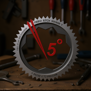 Clé à cliquet Fervi 72 dents, mécanisme d'engrenage de précision à 5 degrés - Product Image 2