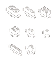 Briques de construction, ensemble de jouets modèles d'animaux de 1000 pièces, blocs de construction classiques, couleur personnalisée, plastique ABS, certifié ASTM, à partir de 4 ans
