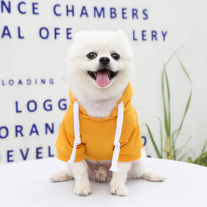 2024 baru musim gugur musim dingin dapat disesuaikan XS bulu domba hewan peliharaan Hoodie pola Solid pakaian anjing kucing aplikasi Halloween empat kaki tetap hangat - Product Image 4