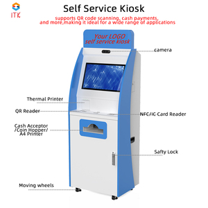 Kiosque <span class=keywords><strong>de</strong></span> paiement <span class=keywords><strong>automatique</strong></span> <span class=keywords><strong>de</strong></span> dépôt en espèces <span class=keywords><strong>de</strong></span> machine d'accepteur d'argent liquide d'écran tactile interactif - Product Image 2