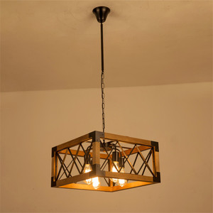 Lámpara Colgante LED de Estilo Nórdico Retro, Regulable, Antideslumbrante, de Madera de Nogal, de Alta Luminosidad, para Hogar y Oficina - Product Image 6
