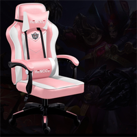 Appuie-tête largeur dossier extra haut nouvelles idées nouvelle chaise de jeu en cuir de soutien d'oreiller lombaire noir de haute qualité