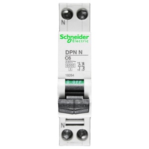 Interruptor Automático Bipolar de Curva C de 6kA y 6 AMP, Modelo 19264 <span class=keywords><strong>DPN</strong></span> <span class=keywords><strong>N</strong></span>, con Garantía de Un Año - Product Image 1