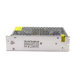 Alimentation électrique Velika S-250-24 24V 250W AC100-240V DC pour bande LED et surveillance de sécurité - Product Image 2