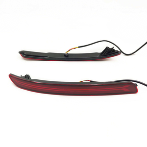 High Quality New <b>Red</b> Modification <b>LED</b> Rear Bumper Braking Warning Decorative <b>Lights</b> ABS Material 12V 1 Year Warranty KIA RIO - Product Image 4