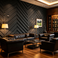 Panneau de mousse acoustique haute densité 600 mm carré, idéal pour les murs de simulateur de golf, les panneaux latéraux et les murs arrière, options multicolores