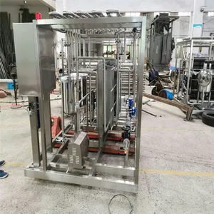 Pasteurizador semiautomático con placa UHT para jarabe, helado y yogur