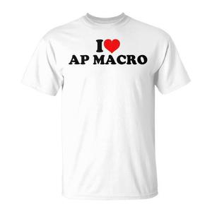 Camiseta I Love Ap Macro Blanca Unisex, Ropa Promocional - Product Image 1