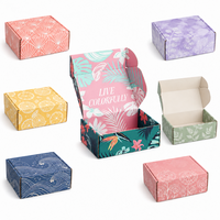 Boîte d'expédition personnalisée à imprimé tropical, entièrement imprimée en couleur, pour abonnement, avec logo personnalisé, vente en gros, directement de l'usine, OEM