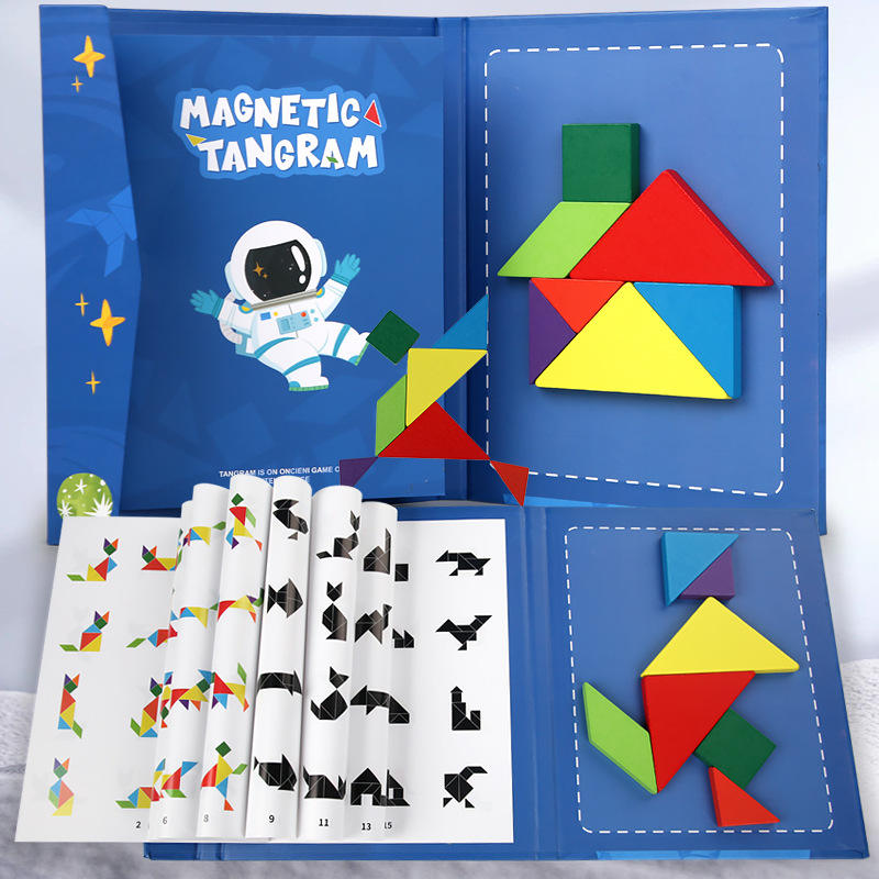 Tangram astronaute + blocs en bois