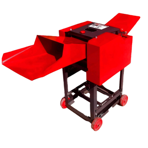 Máy cắt rơm nhỏ gọn di động, chạy điện, có bánh xe, công suất 800kg/h, chất liệu sắt - Product Image 1
