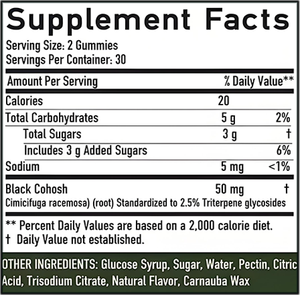 大人の女性のためのプレミアムカスタムブラックコホッシュガミーハーブエキスサプリメントホルモンバランス栄養サプリメントをサポート - Product Image 2