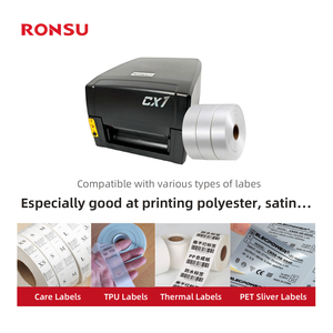 Ronsu corte automático 300DPI USB <span class=keywords><strong>impresora</strong></span> de <span class=keywords><strong>etiquetas</strong></span> Industrial soporte de cinta de código de barras para <span class=keywords><strong>etiquetas</strong></span> de envío de ropa 106mm papel máximo - Product Image 4