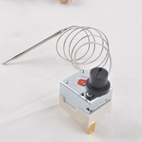 Vente chaude WHF 250V AC 16A bouton de composant de four 50-350 ℃ limiteur de température capillaire réglable accessoires électroniques