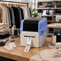 Imprimante thermique à découpe automatique MASUNG MS-1740C pour étiquettes d'entretien personnalisées pour vêtements, idéale pour les studios de confection et les petites entreprises.
