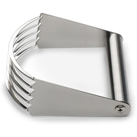 Spatules manuelles en acier inoxydable pour la pâtisserie, résistantes au four et au lave-vaisselle, mélangeur de farine de cuisine