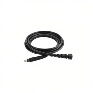 Ttake Delivery Hose Kit For Cleaning Machines 10 Ft Black Rubber <b>Flexible</b> Hose With Metal Fitting And Threaded Connector - Product Image 2
