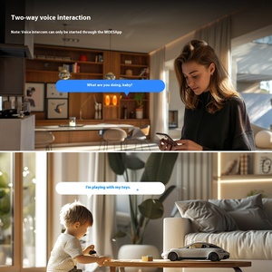 Tuya thông minh wifi6 <span class=keywords><strong>Camera</strong></span> giám sát trong nhà 4.0 triệu pixel ống kính kép ứng dụng điều khiển từ xa âm thanh hai chiều nhìn đêm dữ liệu đám mây - Product Image 4