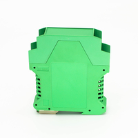 Din Rail Enclosure Way Terminal Slim 22.5mm Largeur 16 Injection plastique Din Rail Case Plastic Enclosure Plc Control Box Green
