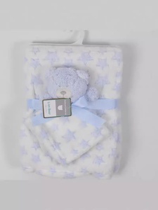 ชุดเครื่องนอนสำหรับเด็กทารกสำหรับฤดูหนาว ผ้าห่มนุ่มแบบฟลานเนล พร้อมของเล่นผ้าขนหนูแบบสวมใส่ได้ ผลิตด้วยเทคนิคการทอ - Product Image 3