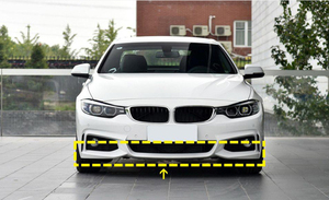 Lèvre de pare-chocs avant en fibre de carbone <span class=keywords><strong>LANNER</strong></span> pour BMW Série 4 F32 F33 F36 M Sport, finition brillante, 2014-2019, installation par colle ou vis - Product Image 6