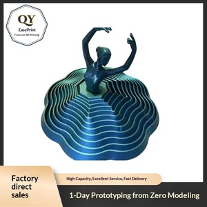 Figura de Bailarina Giratoria Impresa en 3D, Diseño Contemporáneo, Modelo QY-2888, Decoración para el Hogar - Product Image 3