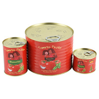 Pâte de tomate double concentrée de qualité supérieure, provenant de l'usine, 2200g+70g