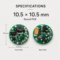 Module de carte de commande PCB laser bleu ZhonNa 10,5x10,5 mm pour outils, pièces d'outils, accessoires de réparation électronique, composant de contrôle de puissance