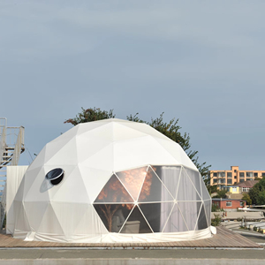 Tráng <span class=keywords><strong>PVC</strong></span> Tùy Chỉnh 6M-40M Hình Cầu Cấu Trúc Cắm Trại Sự Kiện Glamping Khu Cắm Trại Bóng Lều Trắc Địa Dome Lều - Product Image 1