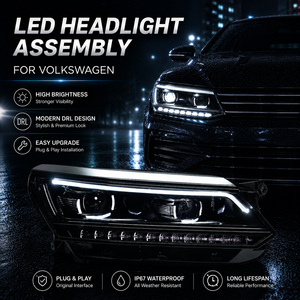 ชุดไฟหน้า LED BK สำหรับ Volkswagen <span class=keywords><strong>Passat</strong></span> 2016-2018ไฟหน้ารุ่นสูงอัพเกรดพร้อมไฟ LED DRL - Product Image 1