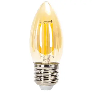 Bombilla LED de filamento mbar c35 e27 8w, ideal para decoración y ambientación con luz cálida y eficiente. - Product Image 1