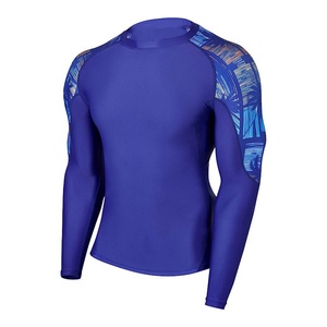 Chemises de protection solaire UPF personnalisées à manches longues en polyester, élasthanne et nylon pour MMA, vêtements de compression - Product Image 5