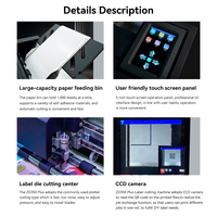 Última máquina de corte y troquelado digital ZD350 PLUS con dos cuchillas, servomotor, plotter de corte gráfico para etiquetas y fabricación de cajas