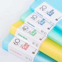 Boîte de classement A4 en PP, 40 pochettes, couleur Morandi, imperméable, dossier de bureau pour étudiants