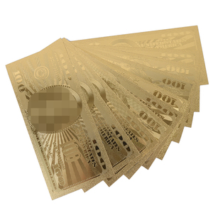 Dinero <span class=keywords><strong>de</strong></span> colección <span class=keywords><strong>de</strong></span> alta calidad, dinero <span class=keywords><strong>de</strong></span> aluminio dorado <span class=keywords><strong>de</strong></span> 24k, decoración <span class=keywords><strong>de</strong></span> billetes, 100 dólares - Product Image 1