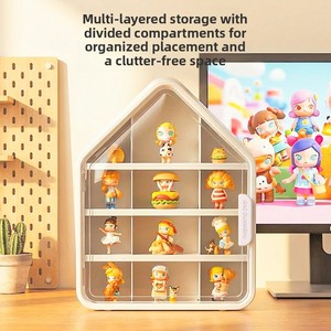 Étagère murale 2026 en forme <span class=keywords><strong>de</strong></span> maison, sans perçage, pour rangement <span class=keywords><strong>de</strong></span> jouets, avec compartiments, grande taille, pour boîtes mystères, figurines et <span class=keywords><strong>action</strong></span> figures - Product Image 2