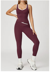 महिला कस्टम लोगो के लिए 4-पीस एक्टिव वियर सेट और ब्रा जिम फिटनेस योग कसरत सूट - Product Image 5